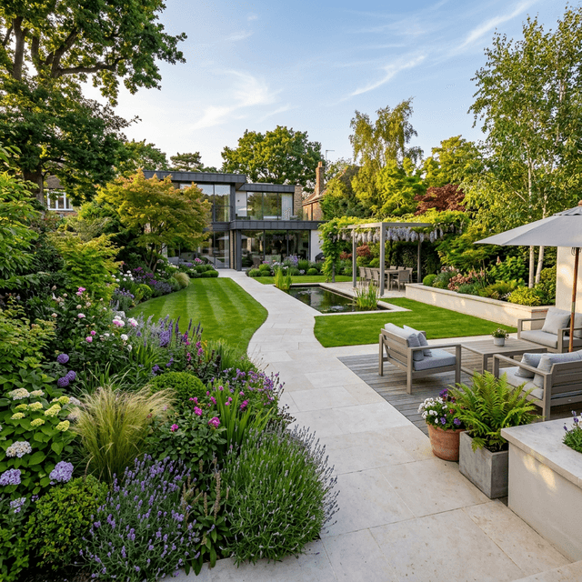 Landscape design by Shun Hock Trading at a residential development in Johor